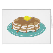 Pancakes Greeting Cards