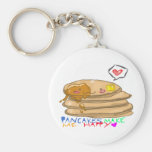 pancakes make me happy keychain