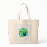 Pancho Peacock Tote Bags