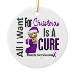 Pancreatic Cancer All I Want Christmas Ornaments