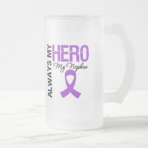 Pancreatic Cancer Always My Hero My Nephew Coffee Mugs