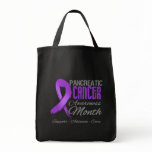 Pancreatic Cancer Awareness Month Grunge Ribbon bags
