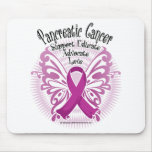 Pancreatic Cancer Butterfly 3 Mouse Pad