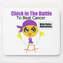 Pancreatic Cancer Chick In the Battle Mousepad