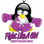 Pancreatic Cancer Fighting Penguin photo sculptures