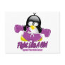Pancreatic Cancer Fighting Penguin Post Card