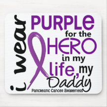 Pancreatic Cancer For My Hero My Daddy 2 Mousepads