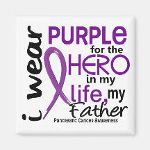 Pancreatic Cancer For My Hero My Father 2 Magnet