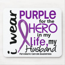 Pancreatic Cancer For My Hero My Husband 2 Mousepads