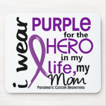 Pancreatic Cancer For My Hero My Mom 2 Mouse Pad