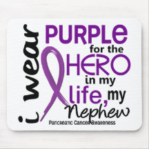 Pancreatic Cancer For My Hero My Nephew 2 Mouse Pad