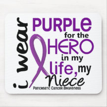 Pancreatic Cancer For My Hero My Niece 2 Mousepads
