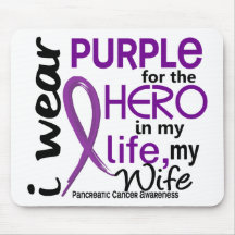 Pancreatic Cancer For My Hero My Wife 2 Mouse Pads