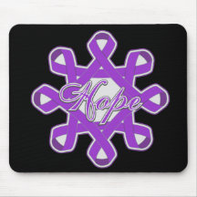 Pancreatic Cancer Hope Unity Ribbons Mousepad