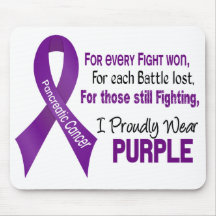Pancreatic Cancer I Proudly Wear Purple Mouse Pads