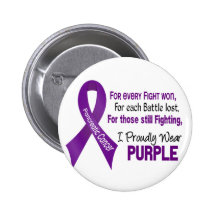 Pancreatic Cancer I Proudly Wear Purple Pin