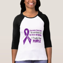 Pancreatic Cancer I Proudly Wear Purple T Shirts