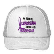 Pancreatic Cancer I WEAR PURPLE 37 Grandma Trucker Hat