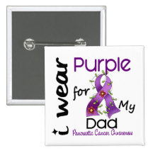Pancreatic Cancer I Wear Purple For My Dad 43 Pins