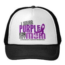 Pancreatic Cancer I Wear Purple For My Mom 6.2 Mesh Hats