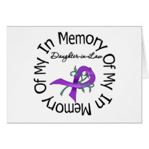 Pancreatic Cancer In Memory of My Daughter-in-Law Cards