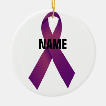 Pancreatic Cancer Memorial Ornament