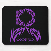 Pancreatic Cancer Mens Warrior Tribal Mousepads