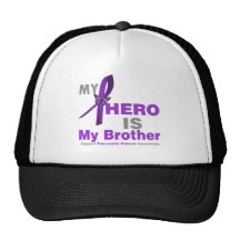 Pancreatic Cancer My Hero is My Brother Mesh Hats