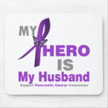 Pancreatic Cancer My Hero is My Husband Mouse Pads