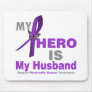 Pancreatic Cancer My Hero is My Husband Mouse Pads