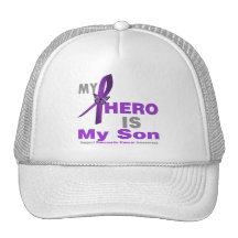 Pancreatic Cancer My Hero is My Son Hat