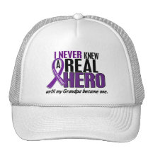 Pancreatic Cancer NEVER KNEW A HERO 2 Grandpa Mesh Hat