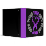 Pancreatic Cancer Peace Love Cure Binder