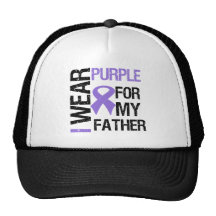 Pancreatic Cancer Purple Ribbon (Father) Hat