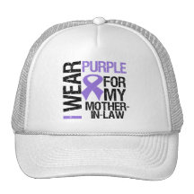 Pancreatic Cancer Purple Ribbon (Mother-in-Law) Trucker Hat