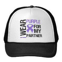 Pancreatic Cancer Purple Ribbon (Partner) Hat