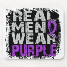 Pancreatic Cancer Real Men Wear Purple Mousepads