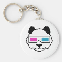 panda 3D Porte-clefs