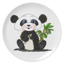 Panda Baby Plates