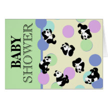 Panda Baby Shower Cards