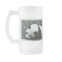 Panda Bear Frosted Beer Mug