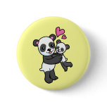 Panda Bear hugging baby bear