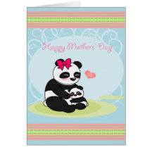 Panda Bear Mothers' Day card