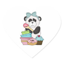 Panda Bear Sweet Treats Sticker