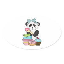 Panda Bear Sweet Treats Sticker
