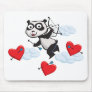 Panda Bear Valentine Mousepads