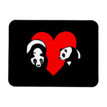 Panda Bear Vinyl Magnets