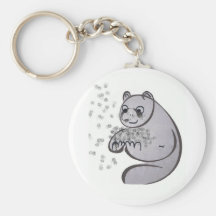 Panda Bears Key Chain