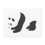 Panda (Black) Postcard