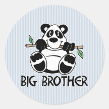 Panda Boy Big Brother Stickers